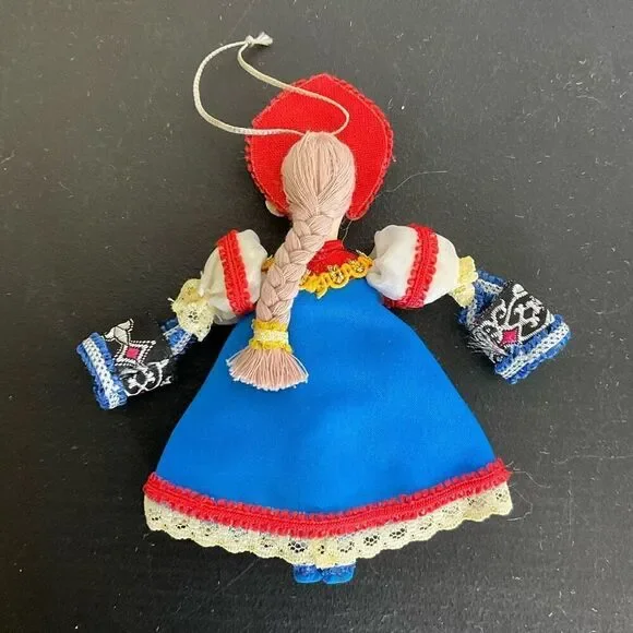 Vintage Russian Nesting Doll Matryoshka Wooden Hand Painted 5" Tall Christmas - Picture 6 of 9